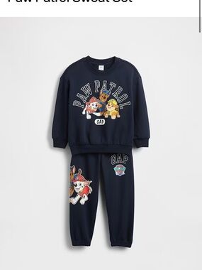 GAP x Paw Patrol Navy Sweatshirt & Joggers Set NWT 18-24 Months